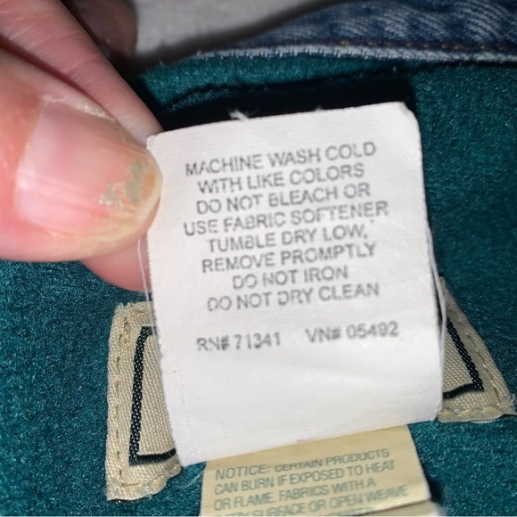 Vintage LL Bean Double L Denim Fleece Lined Jeans Mens 36x30 Natural Fit Blue - Picture 11 of 11